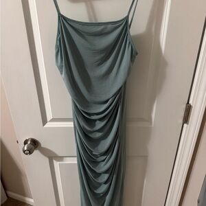 Bodycon Cowl Neck Light Blue Formal Women's Dress